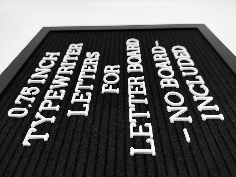 G GAMIT Felt Letter Board Letters Set - Pre-cut 0.75inch White Typewriter Letters 386pcs with Canvas Bag (No Board Included) - Image 4